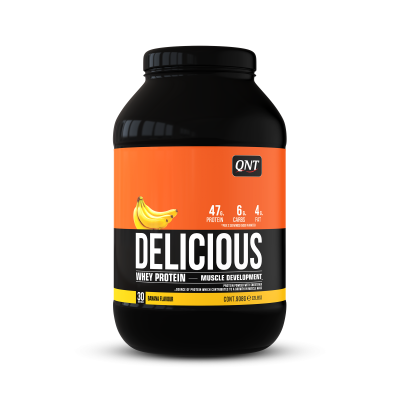 QNT Delicious Whey Protein Banaan 908g