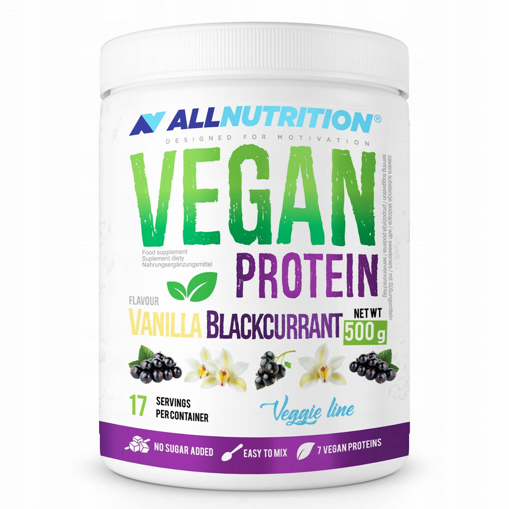 ALLNUTRITION Vegan Protein Vanilla Blackcurrant 500g