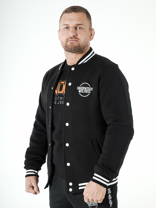 Środowisko Miejskie Classic Baseball Sweatshirt - Zwart/Wit L