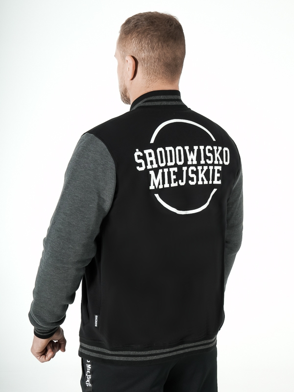 Środowisko Miejskie Classic Baseball Sweatshirt - Zwart/Grafiet L - Afbeelding 2