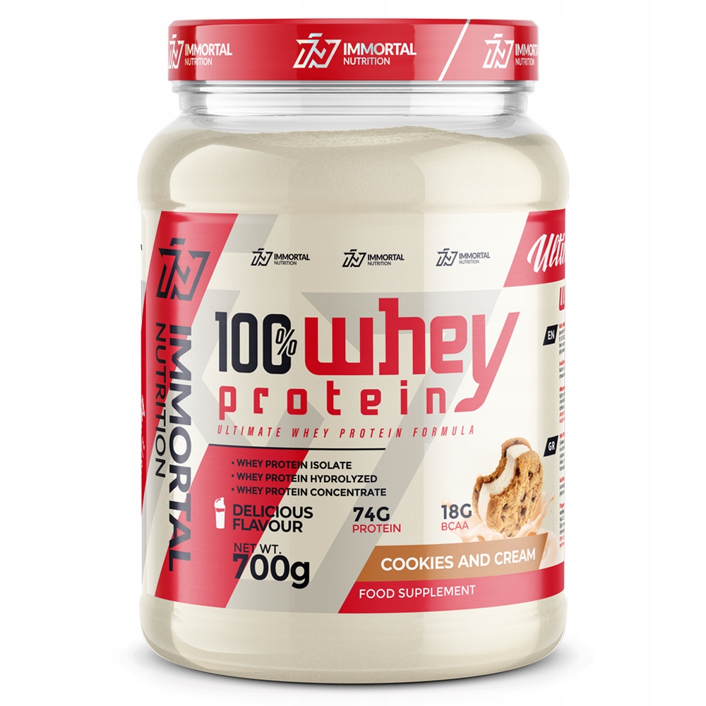 Immortal Nutrition 100% Whey Protein 700g Cookies and Cream
